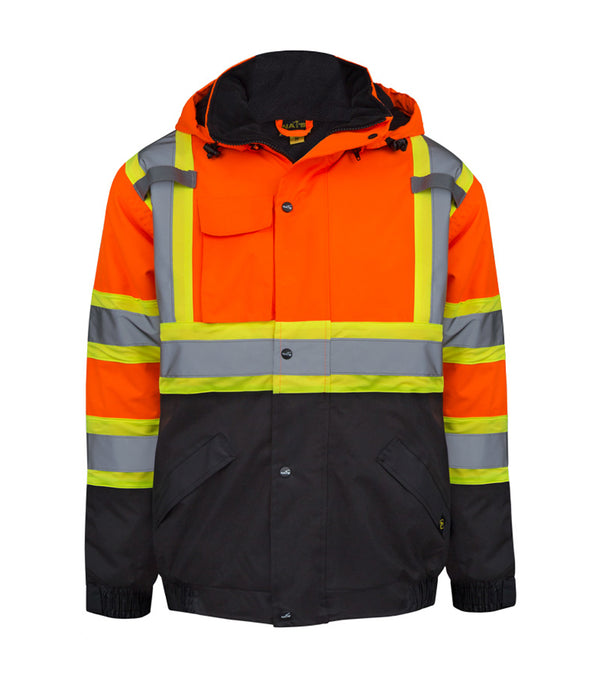 HV850 | Waterproof Work Parka Coat | High Visibility