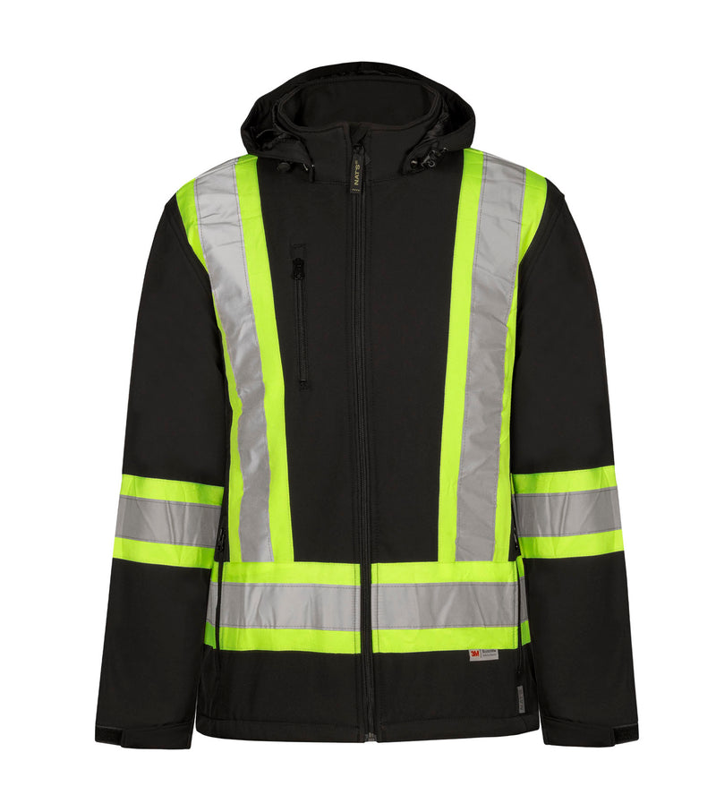 HV510B | Soft Shell Jacket with 3M 4'' Reflective Stripes