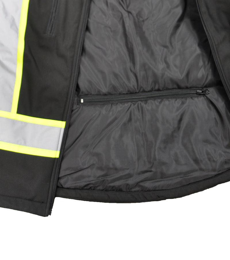 HV512 | Insulated Soft Shell Jacket with 3" Reflective Stripes