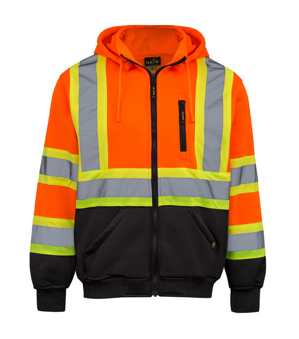 HV078 | High Visibility Hoodie with 4" Reflective Stripes
