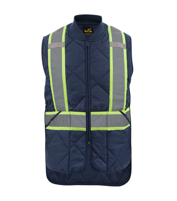 HV037 | Padded, Lined Safety Jacket with 3" Reflective Stripes