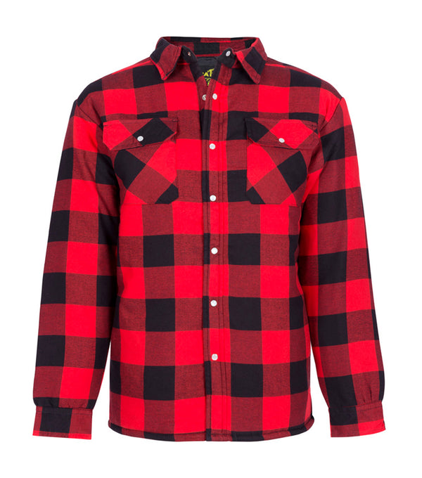 WK048 | Quilted and insulated plaid flannel work shirt