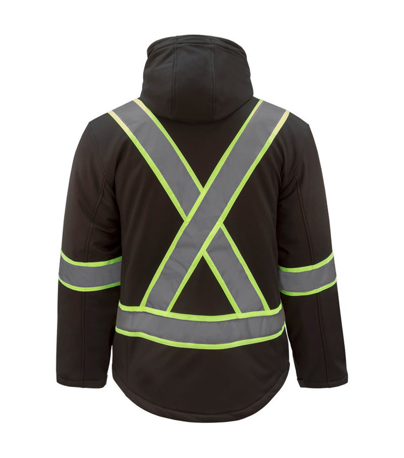 HV512 | Insulated Soft Shell Jacket with 3M 4" Reflective Stripes