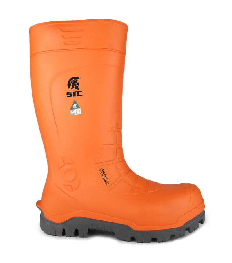 Golden, Orange |15'' PU Work Boots | Metguard Protection