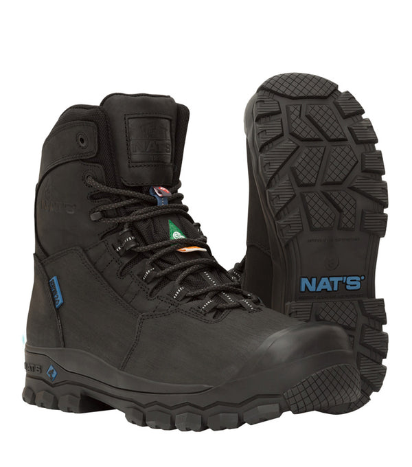 S627 | 8'' Leather Work Boots with Waterproof Membrane