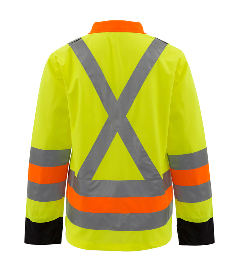 HV273J | Manteau pour signaleur haute visibilité avec bandes réflectiv