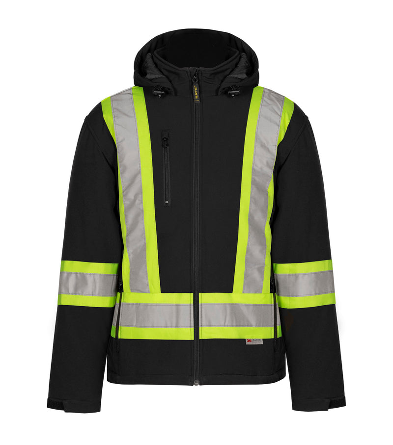 HV512 | Insulated Soft Shell Jacket with 3M 4" Reflective Stripes