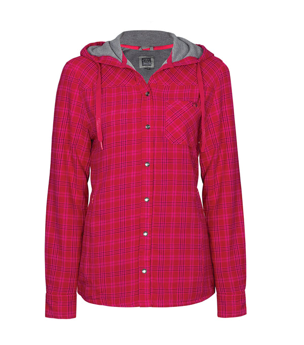 PF460 | Chemise en flanelle doublée à capuchon