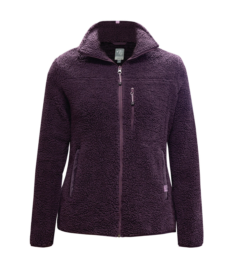 PF424 | Veste en sherpa à fermoir