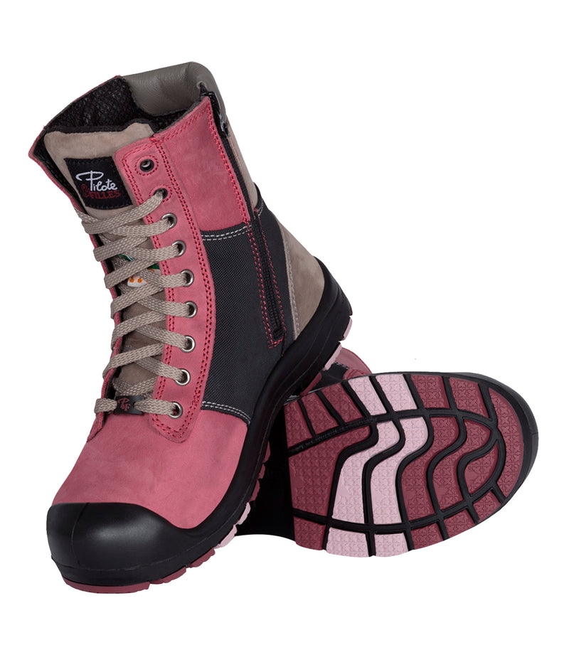 PF368 | 8" leather work boots, steel toecap