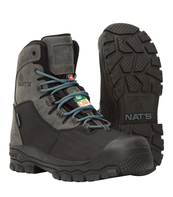 S627 | Bottes de travail 8" en cuir avec membrane imperméable