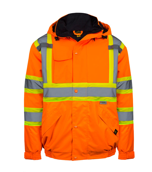 HV850 | Waterproof Work Parka Coat | High Visibility