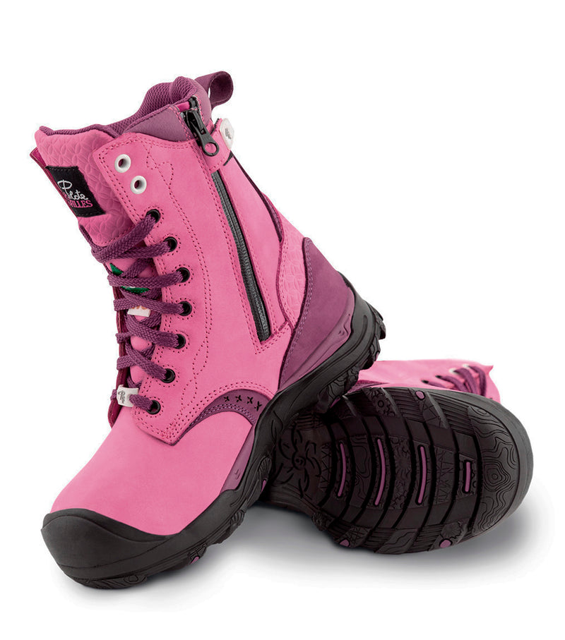 PF648 | 8" Nubuck Leather Work Boots, Waterproof Membrane