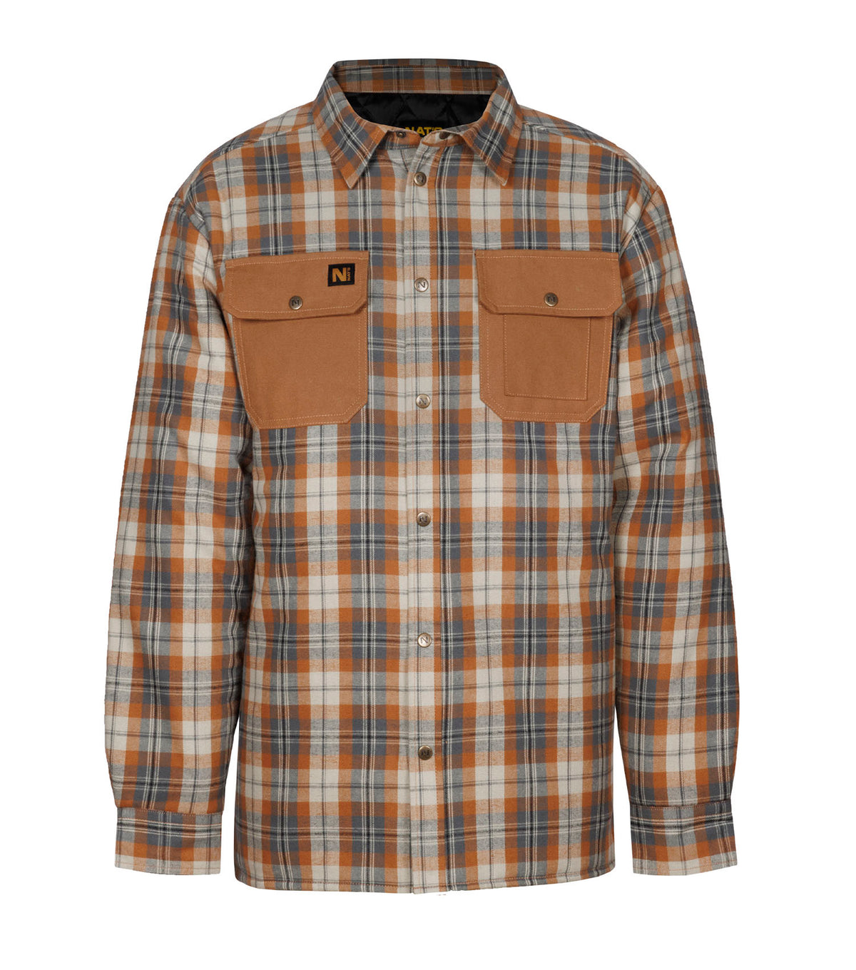 NT4003 | Quilted and insulated plaid flannel work shirt