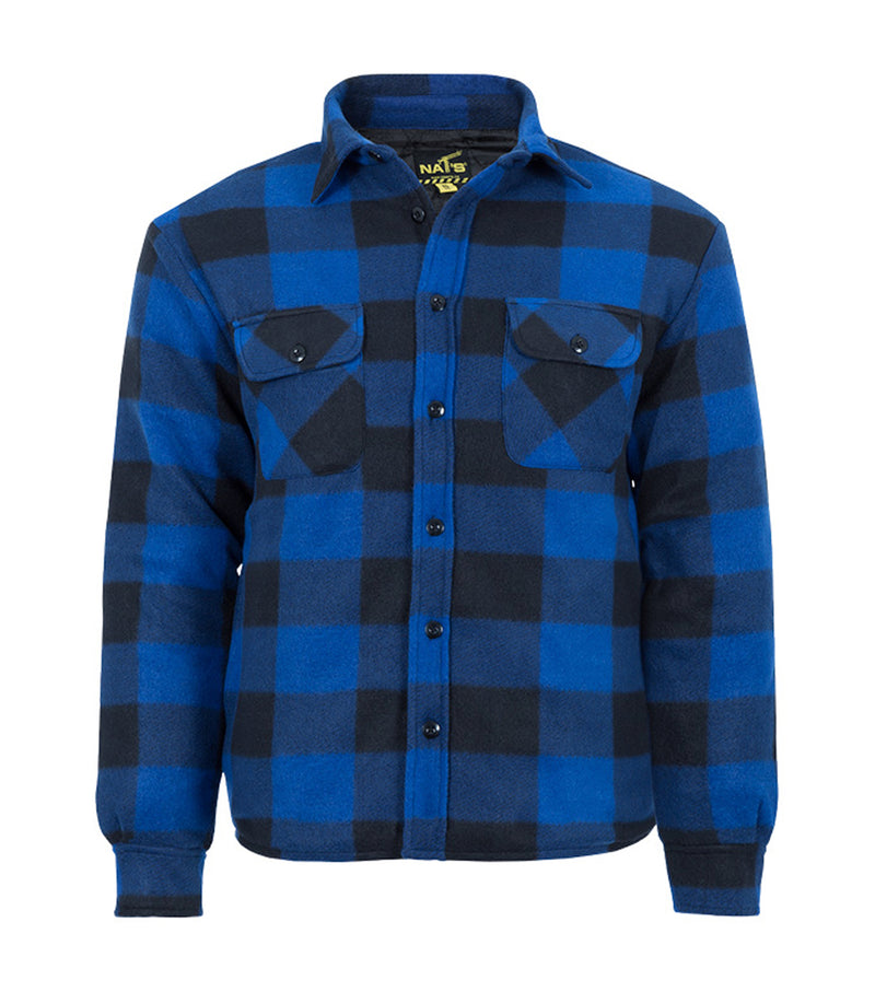 Chemise en polar brossé à intérieur piqué