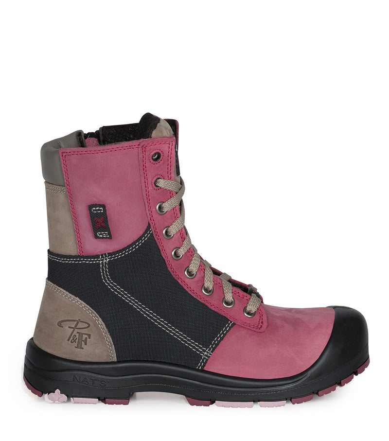 PF368 | 8" leather work boots, steel toecap