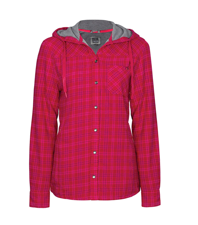 PF460 | Lined Flannel Hooded Shirt