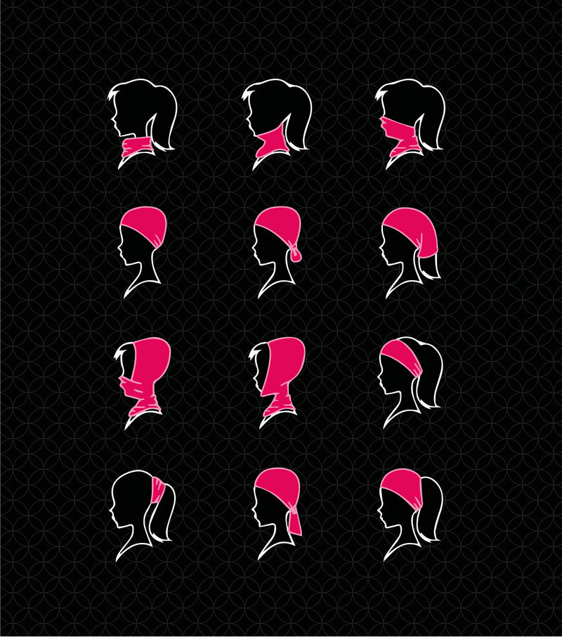 PF035 | Foulard tubulaire multi-fonctions pour cheveux, tête et/ou cou