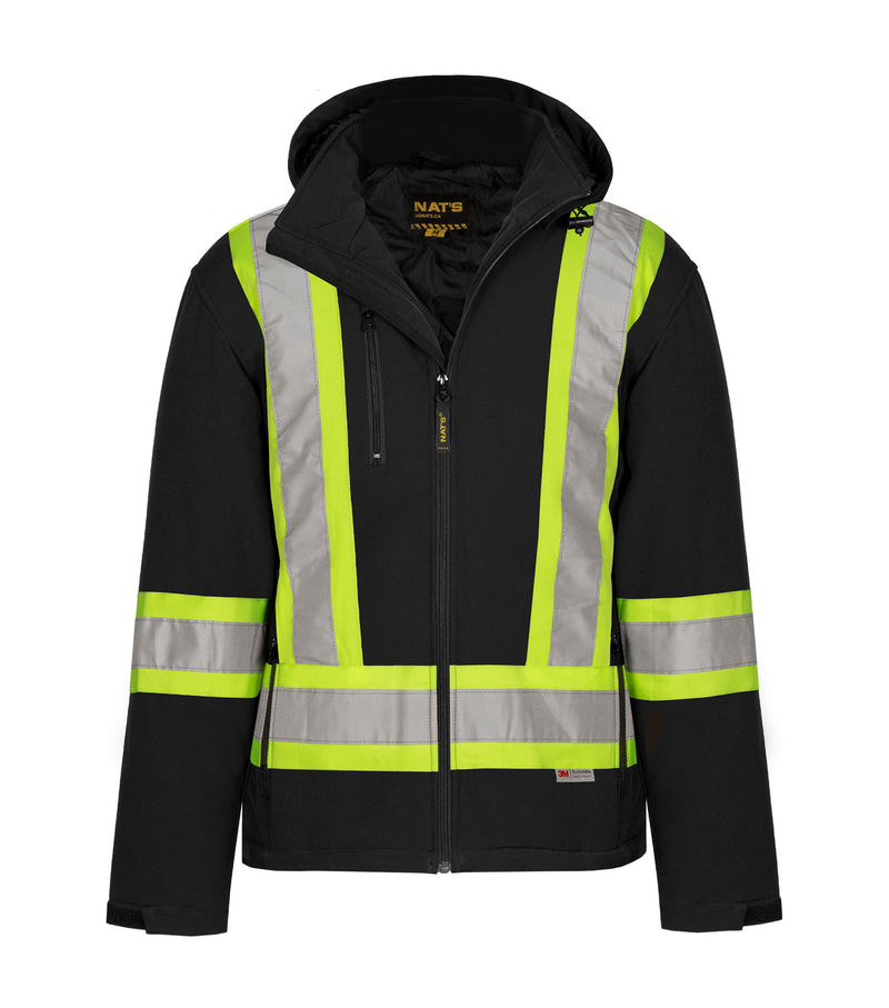 HV512 | Insulated Soft Shell Jacket with 3M 4" Reflective Stripes