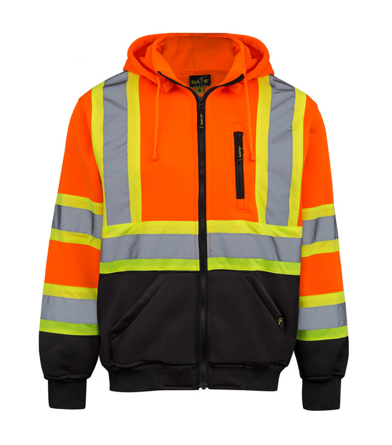 HV078 | High Visibility Hoodie with 4'' Reflective Stripes