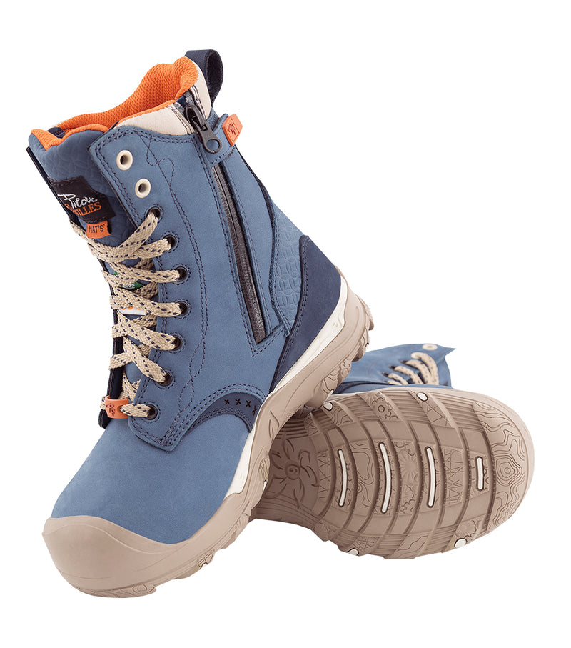 PF648 | 8" Nubuck Leather Work Boots, Waterproof Membrane