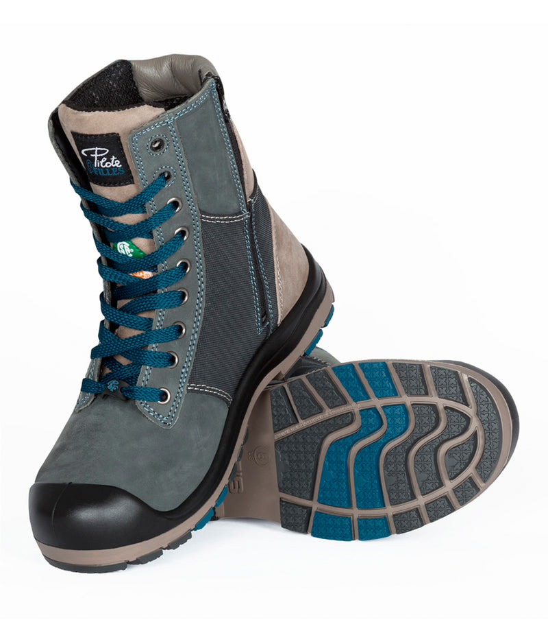 PF368 | 8" leather work boots, steel toecap