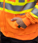 HV078 | High-visibility Hoodie with 4" Reflective Stripes