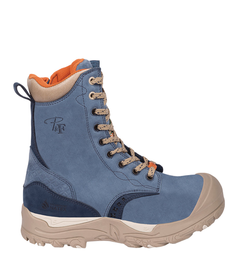 PF648 | 8" Nubuck Leather Work Boots, Waterproof Membrane