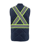 HV037 | Veste de travail doublée matelassée avec bandes réfléchissante