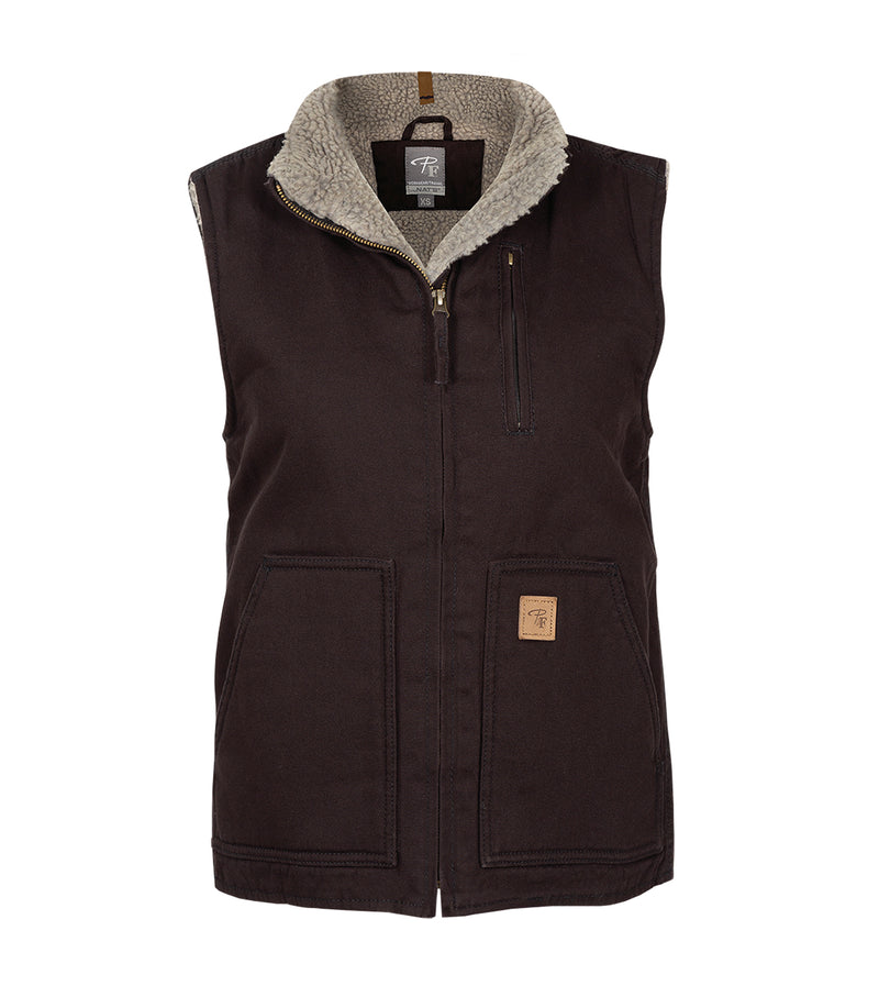 PF492 | Veste en coutil doublée en sherpa