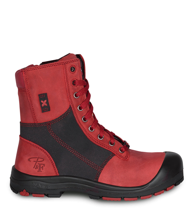 PF368 | 8" leather work boots, steel toecap